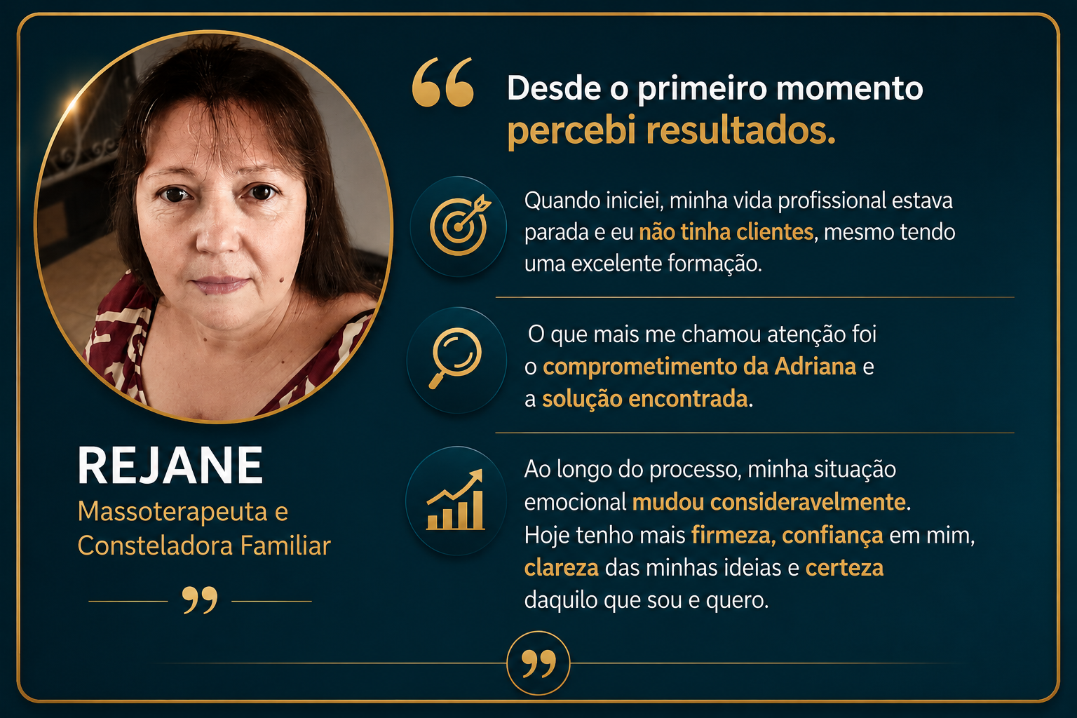Rejane depoimento